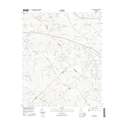 2014 Map of Bold Springs, 2014 Print