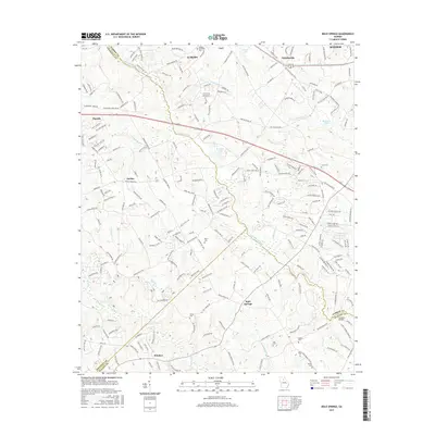 2017 Map of Bold Springs, 2017 Print