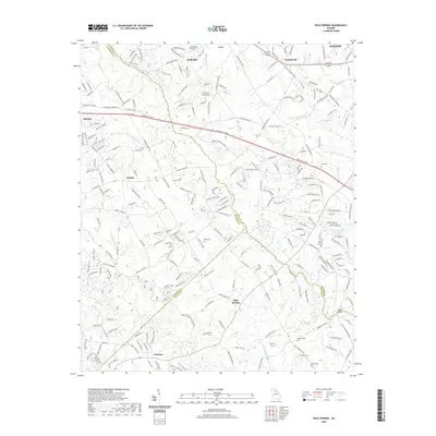 2020 Map of Bold Springs, 2020 Print