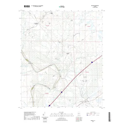 2018 Map of Boligee, 2018 Print
