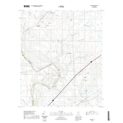 2020 Map of Boligee, 2020 Print