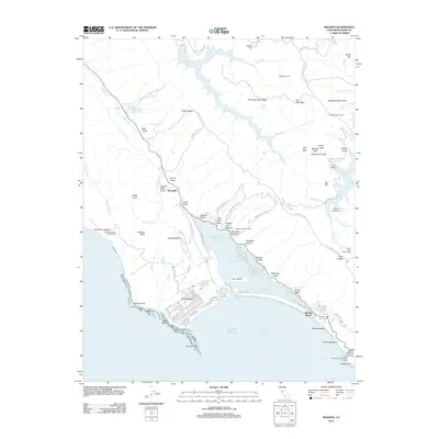 2012 Map of Bolinas, 2012 Print