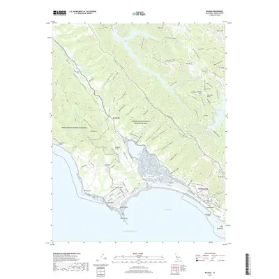 2018 Map of Bolinas, 2018 Print