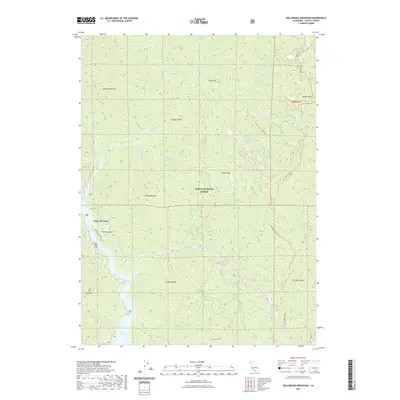 2021 Map of Bollibokka Mountain, 2021 Print