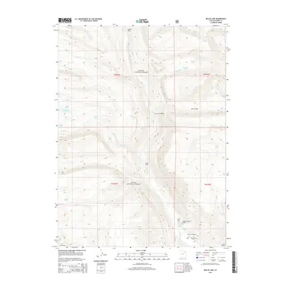 2014 Map of Bollie Lake, 2014 Print