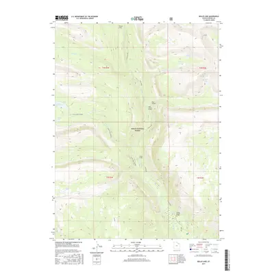 2017 Map of Bollie Lake, 2017 Print