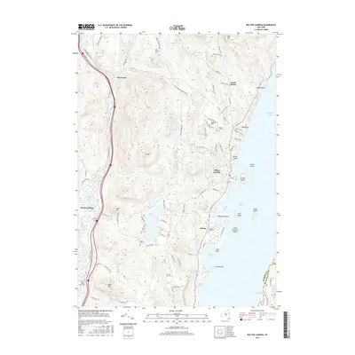2016 Map of Bolton Landing, 2016 Print