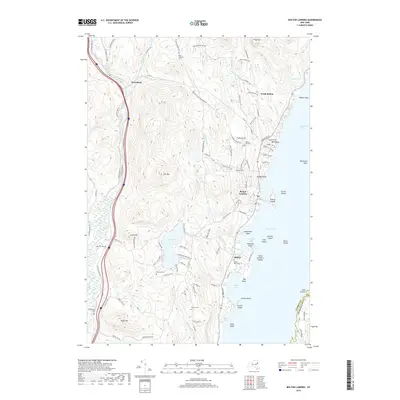 2019 Map of Bolton Landing, 2019 Print