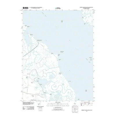 2011 Map of Bombay Hook Island, 2011 Print