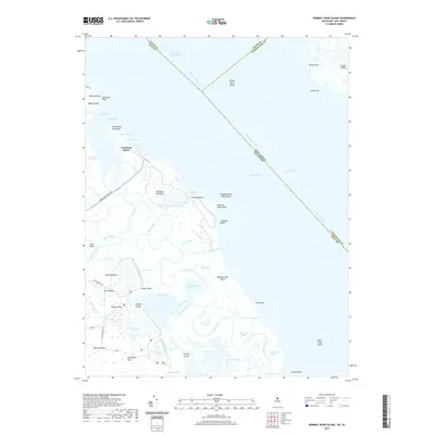 2019 Map of Bombay Hook Island, 2019 Print