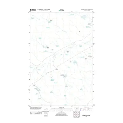 2011 Map of Bomber Coulee, 2011 Print