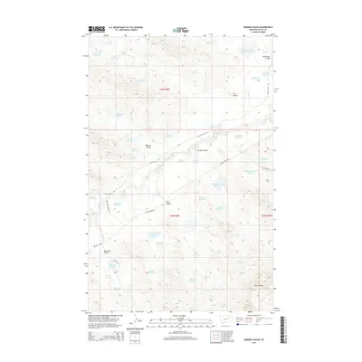 2014 Map of Bomber Coulee, 2014 Print