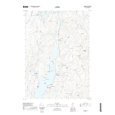 2021 Map of Bomoseen, 2021 Print