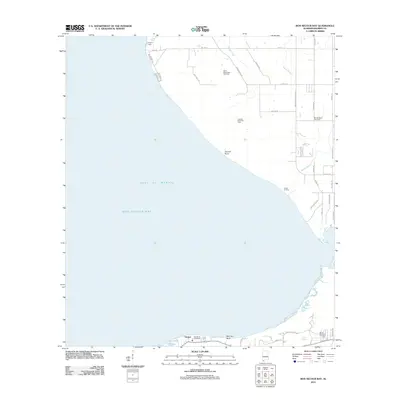 2011 Map of Bon Secour Bay, 2011 Print