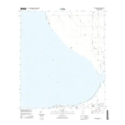 2014 Map of Bon Secour Bay, 2014 Print