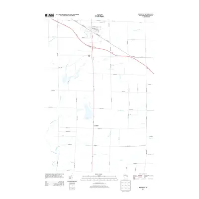 2013 Map of Bonduel, 2013 Print