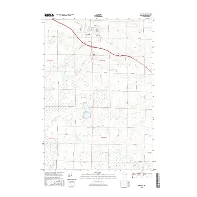 2016 Map of Bonduel, 2016 Print