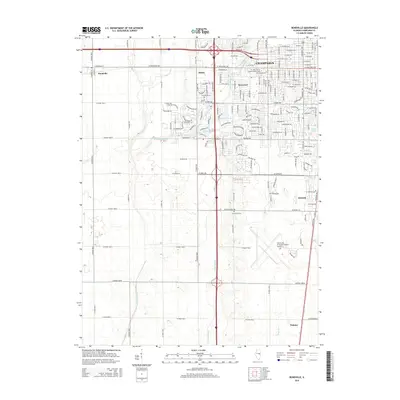 2015 Map of Bondville, 2015 Print