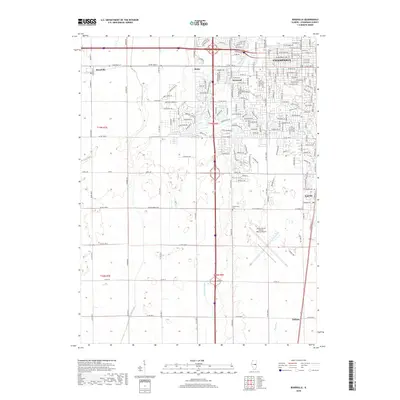 2018 Map of Bondville, 2018 Print