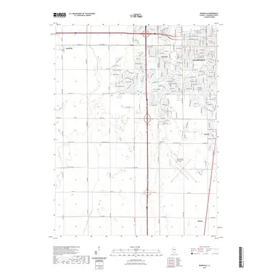 2021 Map of Bondville, 2021 Print