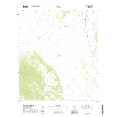 2019 Map of Bone Spring, 2019 Print
