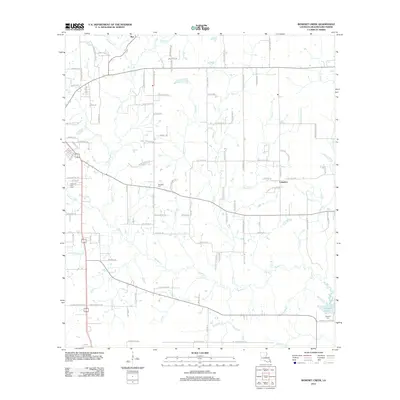 2012 Map of Boneset Creek, 2012 Print