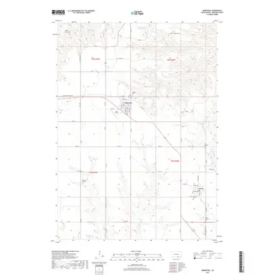 2017 Map of Bonesteel, 2017 Print