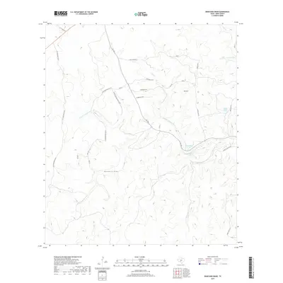 2019 Map of Boneyard Draw, 2019 Print