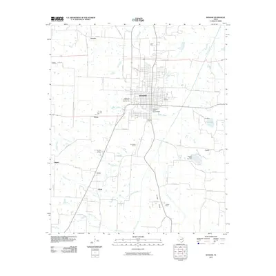 2010 Map of Bonham, 2010 Print