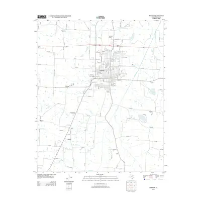2013 Map of Bonham, 2013 Print