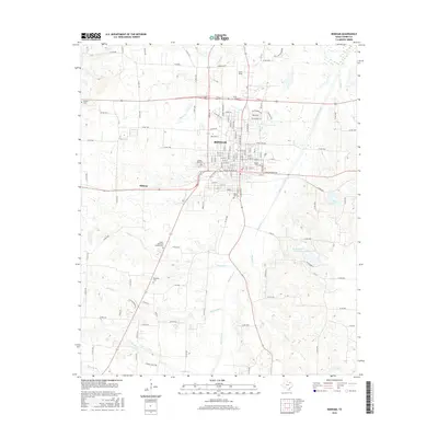 2016 Map of Bonham, 2016 Print