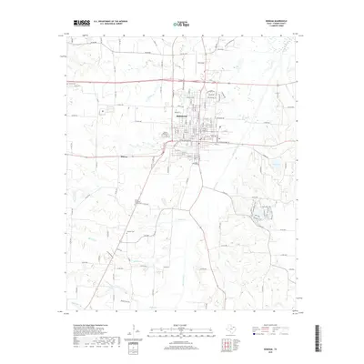 2019 Map of Bonham, 2019 Print