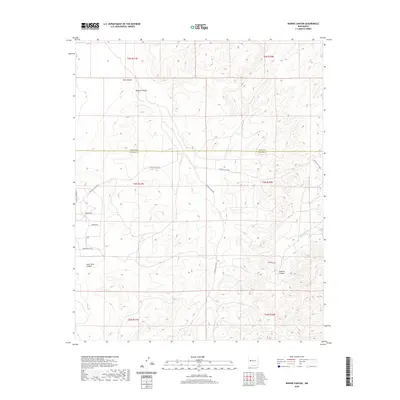 2020 Map of Bonine Canyon, 2020 Print