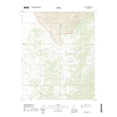 2023 Map of Bonine Canyon, 2023 Print