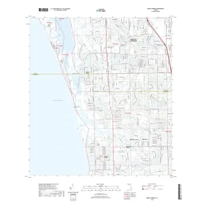 2018 Map of Bonita Springs, 2018 Print