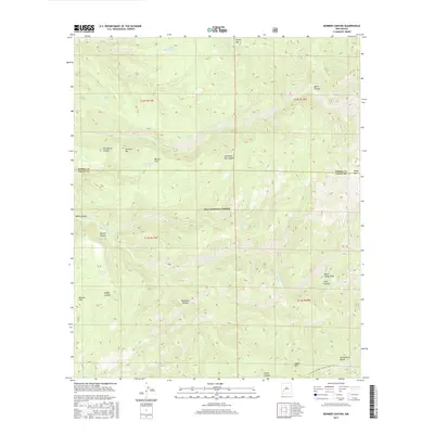 2017 Map of Bonner Canyon, 2017 Print