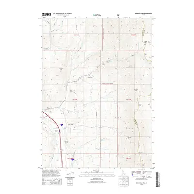 2013 Map of Bonneville Peak, 2013 Print