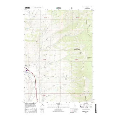 2017 Map of Bonneville Peak, 2017 Print