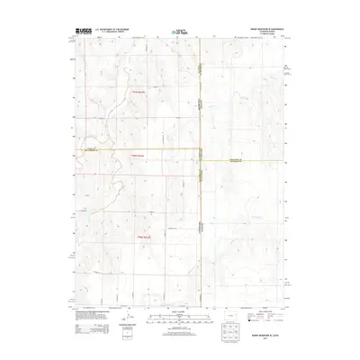 2013 Map of Bonny Reservoir SE, 2013 Print