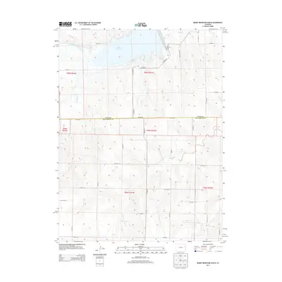 2013 Map of Bonny Reservoir South, 2013 Print