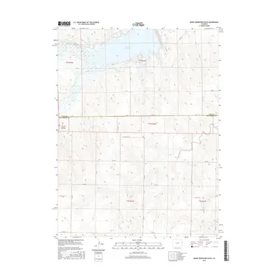 2016 Map of Bonny Reservoir South, 2016 Print