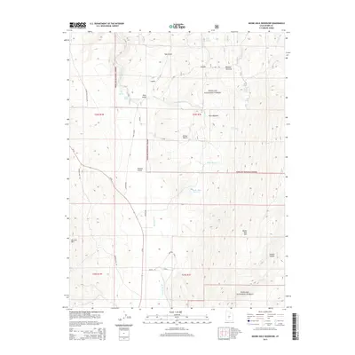 2014 Map of Boobe Hole Reservoir, 2014 Print