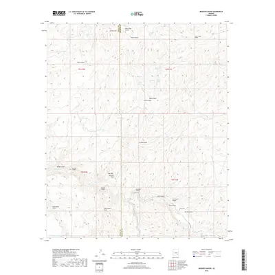2018 Map of Booger Canyon, 2018 Print