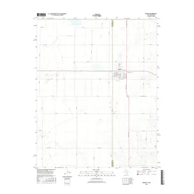 2016 Map of Booker, 2016 Print