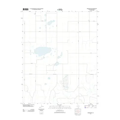 2012 Map of Booker SW, 2012 Print