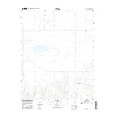 2016 Map of Booker SW, 2016 Print