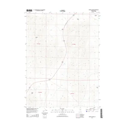 2014 Map of Boone Canyon, 2014 Print
