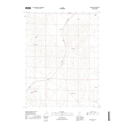 2018 Map of Boone Canyon, 2018 Print
