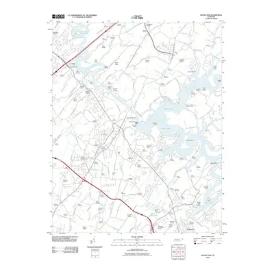 2010 Map of Boone Dam, 2010 Print