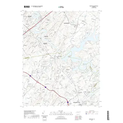 2019 Map of Boone Dam, 2019 Print